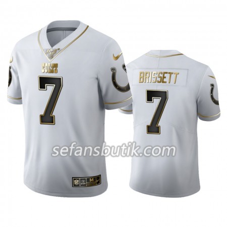 Indianapolis Colts Tröjor Jacoby Brissett 7 Nike Vit Golden Edition 100th - Herr Indianapolis Colts Tröjor Jacoby Brissett 7 Nike Vit Golden Edition 100th - Herr